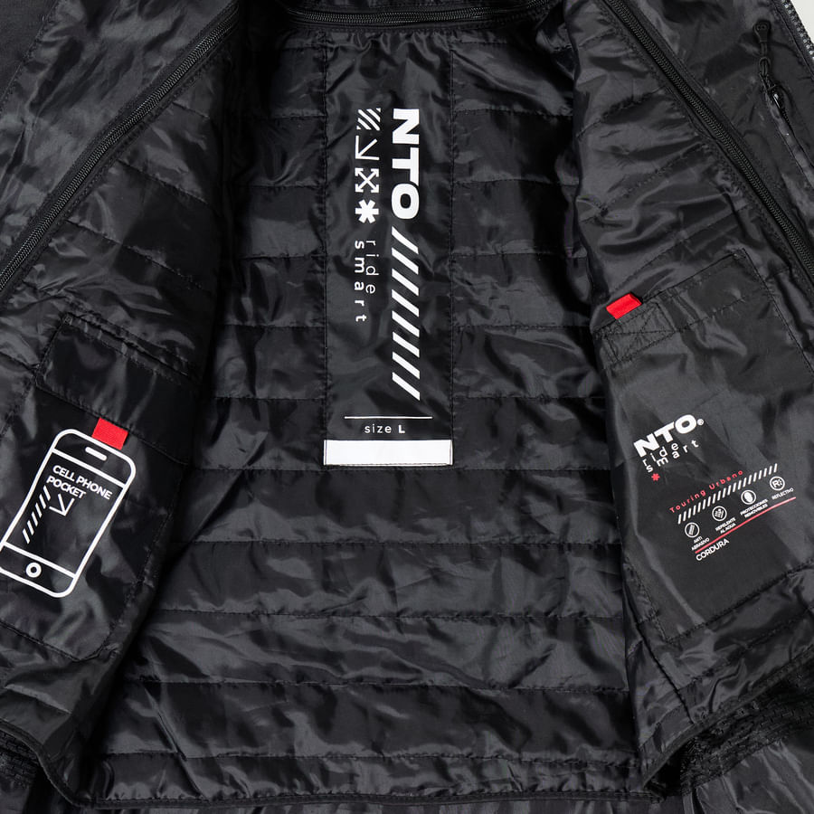 Campera Cordura NTO City Evo Mujer Negra